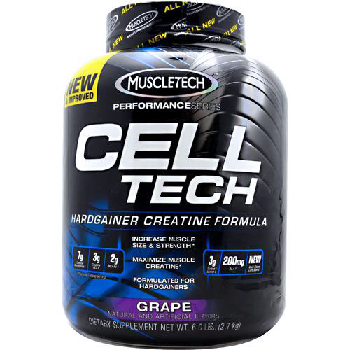 MuscleTech Cell-Tech Hardgainer Creatine Formula, Value Size, 6 lb