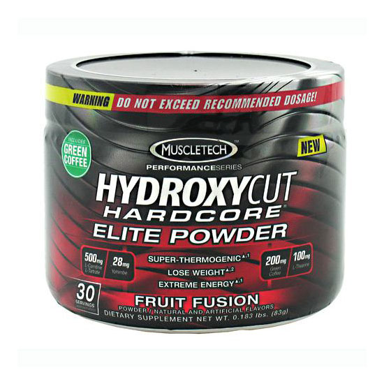 MuscleTech Hydroxycut Hardcore Elite Powder, 30 Servings