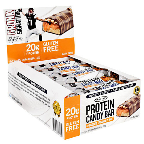 MuscleTech Protein Candy Bar, Boosts Energy, 2.12 oz x 12 Bars