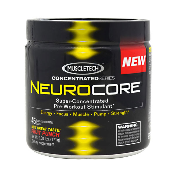 MuscleTech Neurocore, Super-Concentrated Pre-Workout Stimulant, 45 Servings
