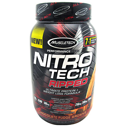 MuscleTech Nitro Tech Ripped, Ultimate Protein + Weight Loss, 2 lb