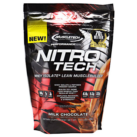 MuscleTech Nitro-Tech, Whey Isolate Scientifically Engineered, 1 lb