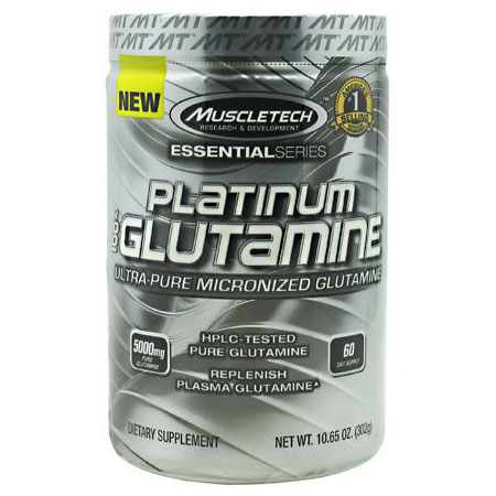 MuscleTech Platinum Glutamine, Unflavored, 10.65 oz (60 Day Supply)