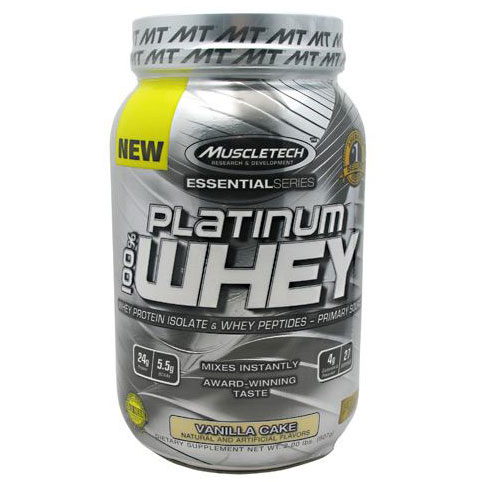 MuscleTech Platinum Whey, Isolate & Peptides, 2 lb