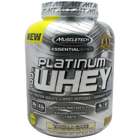 MuscleTech Platinum Whey, Value Size, 5 lb