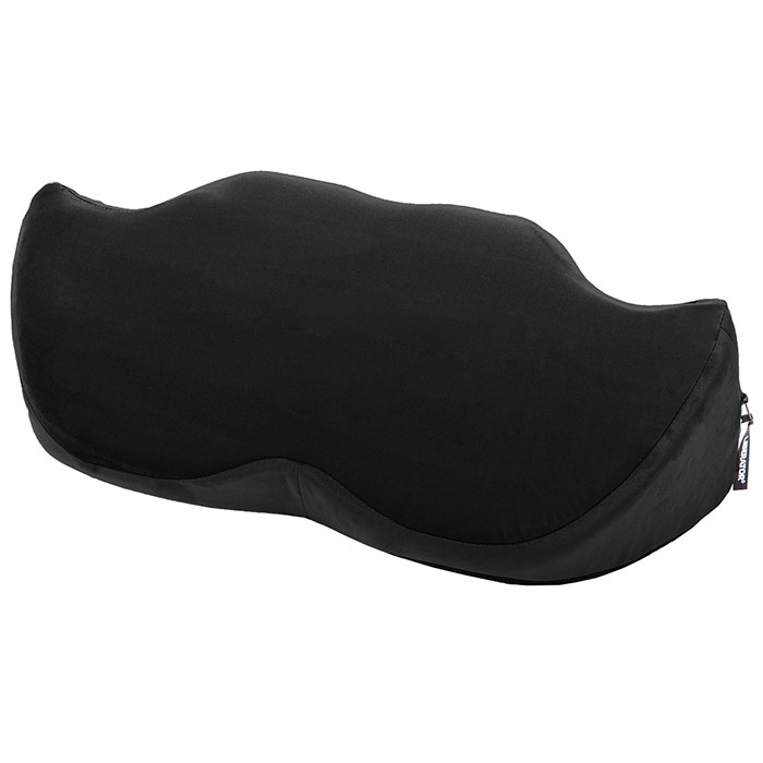 Mustache Wedge Sex Positioning Pillow, Black, Liberator Bedroom Adventure Gear