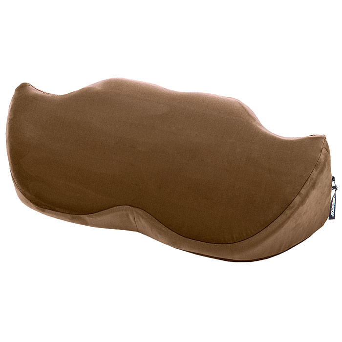 Mustache Wedge Sex Positioning Pillow, Brown, Liberator Bedroom Adventure Gear