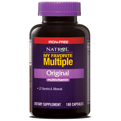 Natrol My Favorite Multiple Vitamins No Iron 180 caps from Natrol