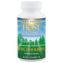 Fungi Perfecti / Host Defense MyCommunity, Mushroom For Immune System, 120 Capsules, Fungi Perfecti / Host Defense