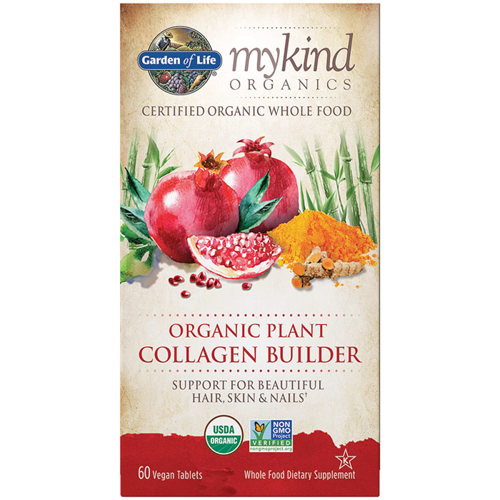 mykind Organics Plant Collagen Builder, 60 Vegan Tablets, Garden of Life