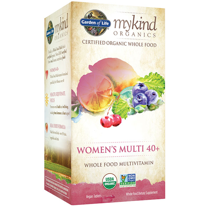 mykind Organics Womens 40+ Multi, Value Size, 120 Tablets, Garden of Life