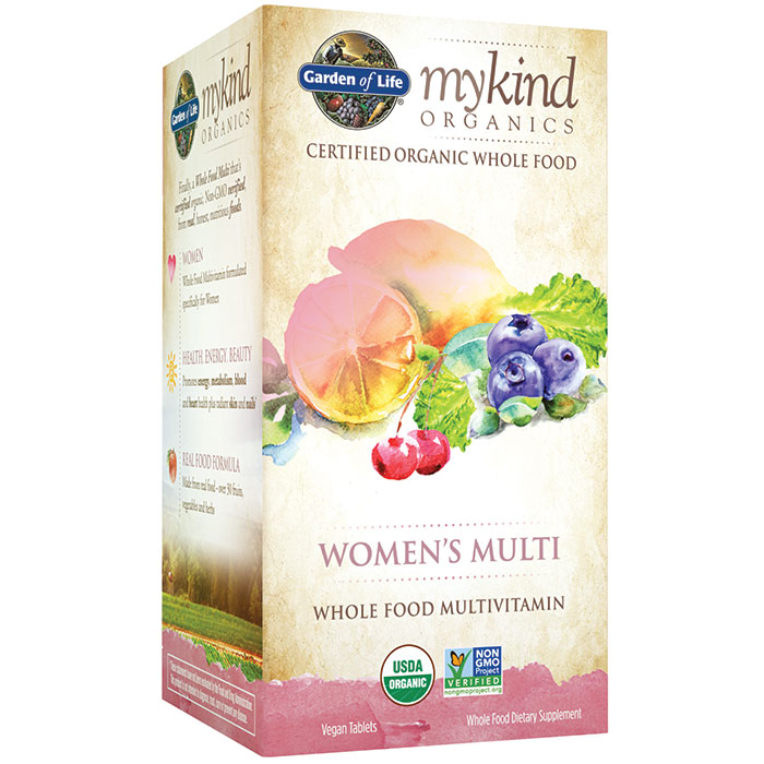 mykind Organics Womens Multi, Whole Food Multi-Vitamins, 60 Tablets, Garden of Life