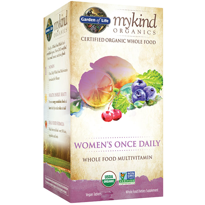 mykind Organics Women Once Daily, Whole Food Multivitamin, 30 Tablets, Garden of Life