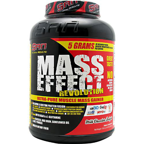 Mass Effect, Ultra-Pure Muscle Mass Gainer, 6.6 lb, SAN Nutrition