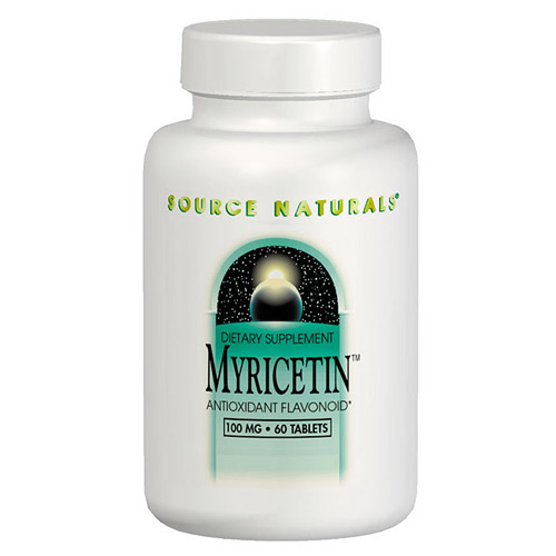 Myricetin 100 mg, Antioxidant Flavonoid, 60 Tablets, Source Naturals