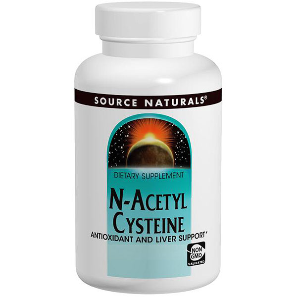 N-Acetyl Cysteine 1000 mg, Value Size, 180 Tablets, Source Naturals