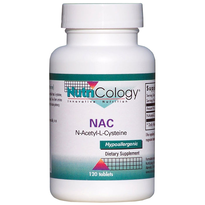 NAC N-Acetyl Cysteine 500mg 120 tabs from NutriCology