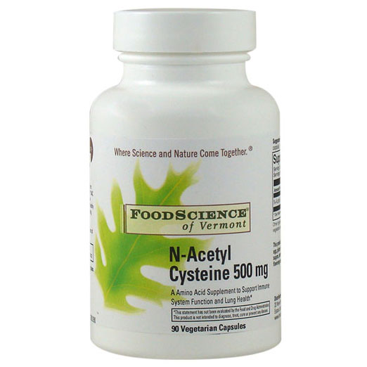 N-Acetyl Cysteine NAC 500mg 90 caps, FoodScience Of Vermont