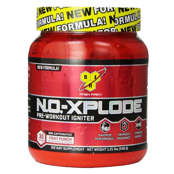 BSN N.O. Xplode Caffeine Free Pre-Workout (New Formula), 30 Servings