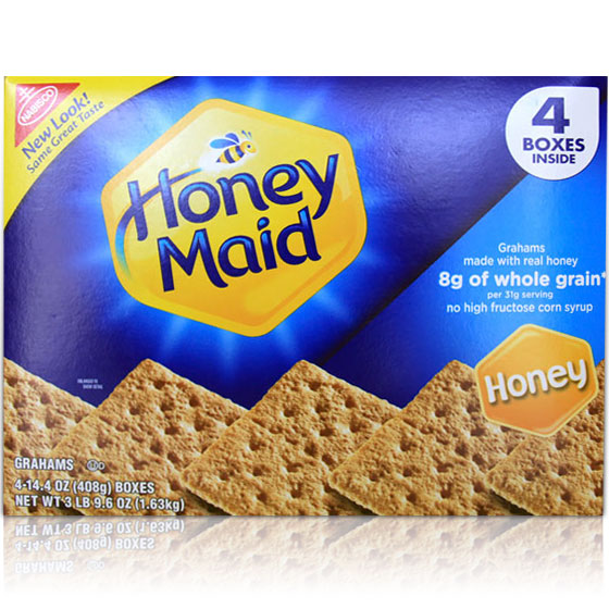 Nabisco Honey Maid Honey Graham Crackers, 14.4 oz x 4 Pack