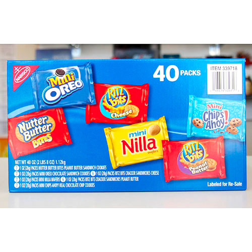 Nabisco Mini Snack Variety Pack, 40 Packs (40 oz)