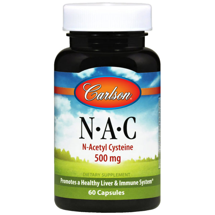 NAC ( N-Acetyl Cysteine ) 500 mg 60 capsules, Carlson Labs