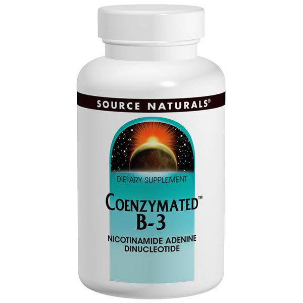 Coenzymated B-3 NAD Sublingual, 60 Tablets, Source Naturals