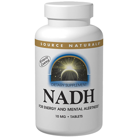 NADH 10 mg (CO-E1), Peppermint Sublingual, 10 Tablets, Source Naturals