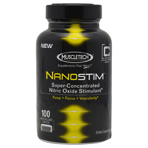 MuscleTech NanoStim, Nitric Oxide Stimulant (Nano Stim) 100 Caplets, MuscleTech