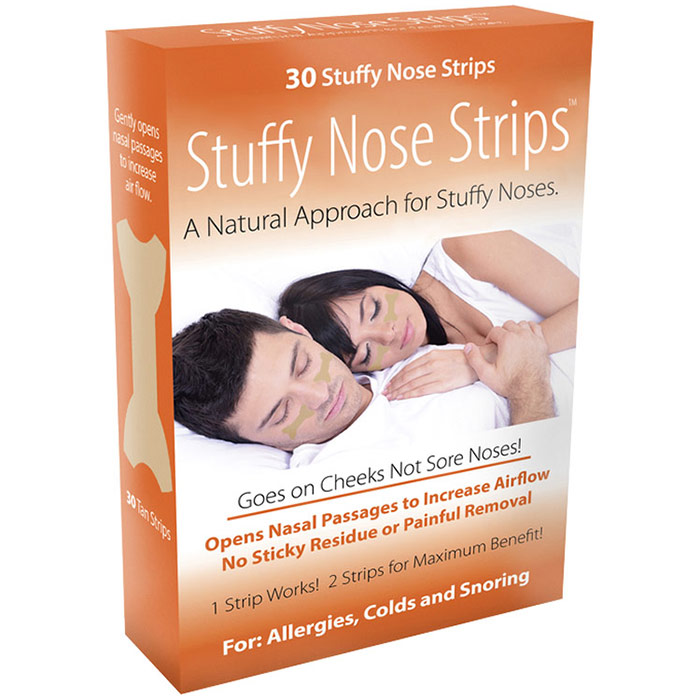 Nasal Strips for Allergies, Colds & Snoring, 30 ct, Stuffy Nose Strips