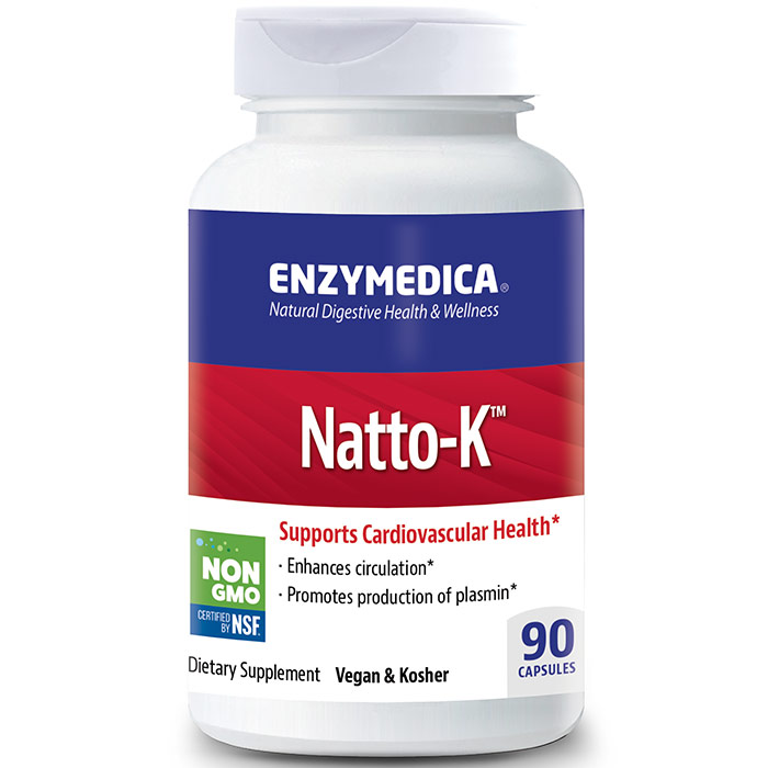 Natto-K, Enhances Circulation, 90 Capsules, Enzymedica