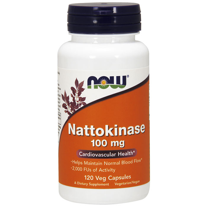 Nattokinase 100 mg, Value Size, 120 Veg Capsules, NOW Foods