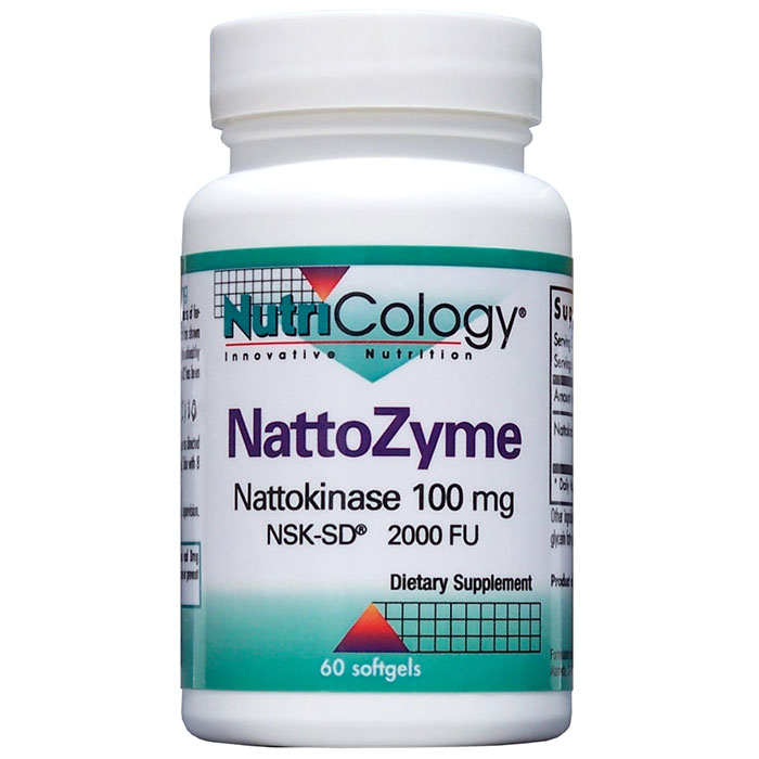 NattoZyme Nattokinase 100 mg, Value Size, 180 Softgels from NutriCology