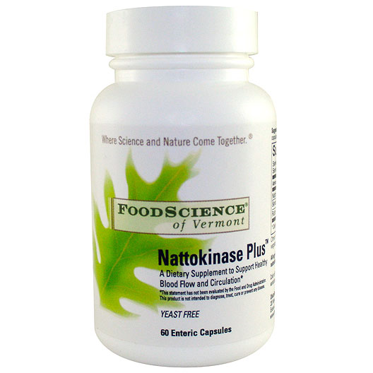 Nattokinase Plus 60 caps, Foodscience Of Vermont