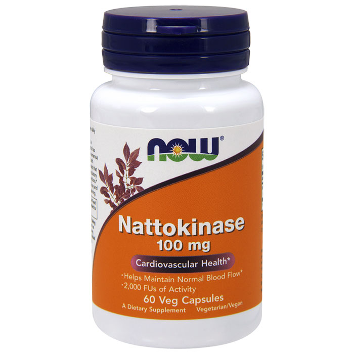 Nattokinase 100mg Vegetarian 60 Vcaps, NOW Foods