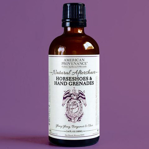 Natural Aftershave - Horseshoes & Hand Grenades, 3.4 oz, American Provenance
