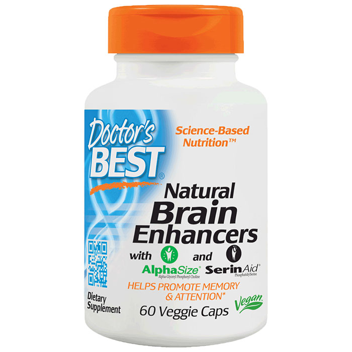 Natural Brain Enhancers featuring GPC & PS, 60 Veggie Caps, Doctors Best