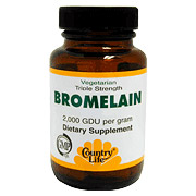 Natural Bromelain 500 mg 2000 Gdu 30 Tablets, Country Life