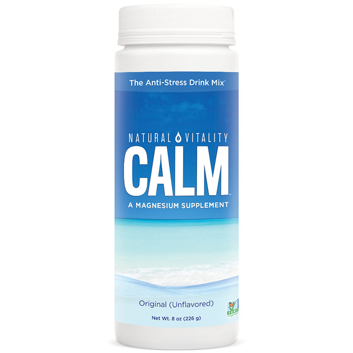 Natural Calm, The Anti-Stress Drink - Original Unflavored Powder, 8 oz, Natural Vitality