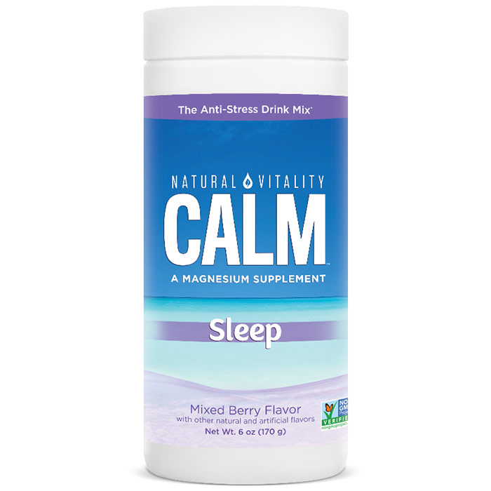 Natural Calm Calmful Sleep Drink Mix - Mixed Berry Flavor, 6 oz, Natural Vitality
