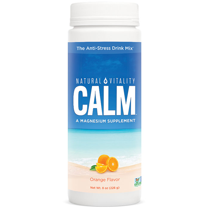 Natural Calm, The Anti-Stress Drink - Orange, 8 oz, Natural Vitality