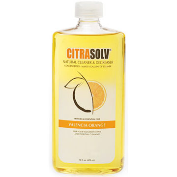 Citra Solv (Citrasolv) Natural Cleaner & Degreaser Concentrate, Valencia Orange, 16 oz, Citra Solv (Citrasolv)