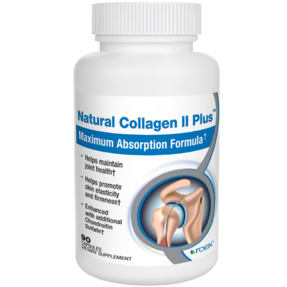 Natural Collagen II Plus, 90 Vegetable Capsules, Roex