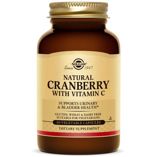 Natural Cranberry with Vitamin C, 60 Vegetable Capsules, Solgar