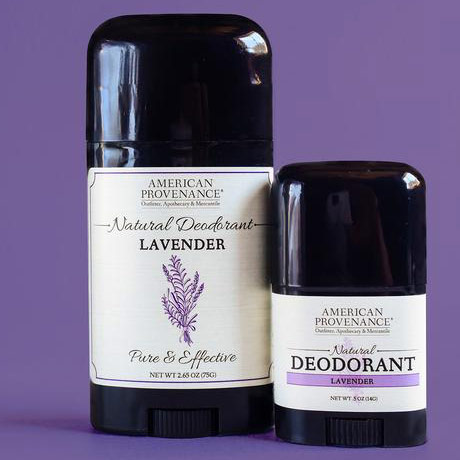 Natural Deodorant Travel Size - Lavender, 0.5 oz, American Provenance