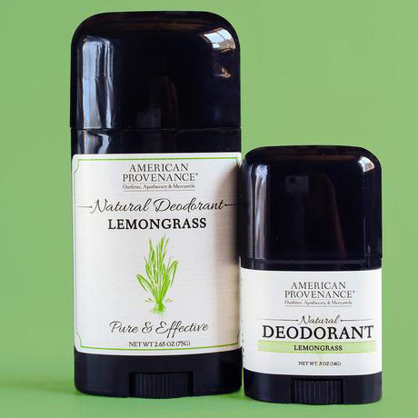 Natural Deodorant Travel Size - Lemongrass, 0.5 oz, American Provenance