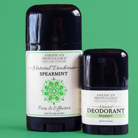 Natural Deodorant Travel Size - Spearmint, 0.5 oz, American Provenance