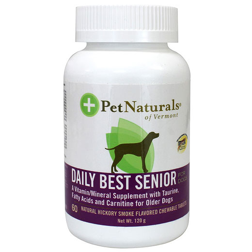 Pet Naturals of Vermont Natural Dog Daily Senior, 60 tabs, Pet Naturals of Vermont