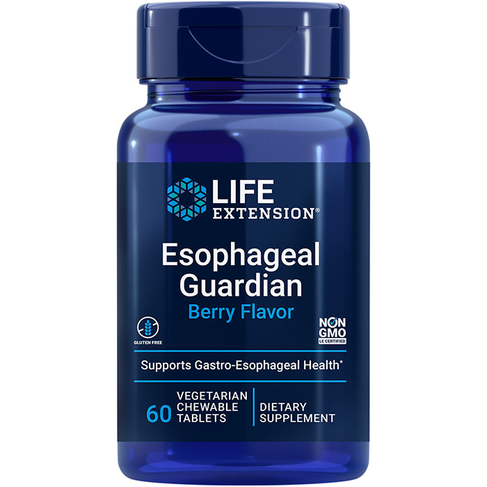 Esophageal Guardian, Natural Berry Flavor, 60 Chewable Tablets, Life Extension