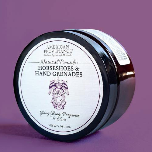 Natural Hair Pomade - Horseshoes & Hand Grenades, 3.4 oz, American Provenance